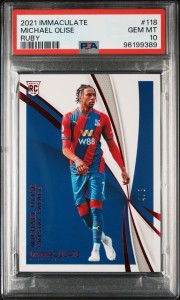 Michael Olise RC Rookie /8 PSA 10 (Pop 1). 2021 Immaculate Palace Munich France for sale on Ebay