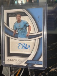 Manchester City - Erling Haaland Immaculate Auto 09/10 Kit Match Colour Match for sale on Ebay