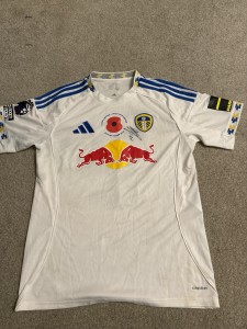 Genuine Leeds Utd Player Worn Shirt With Poppy for sale on Ebay