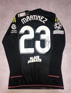 Aston Villa x Black Sabbath Emi Martinez Signed Special Edition Football GK Top for sale on Ebay
