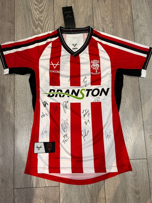 Lincoln City Signed Shirt 2023 2024 for sale on Ebay