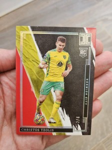 Christos Tzolis (Norwich) /4 Rookie - 2021/22 Panini Impeccable (Arsenal) for sale on Ebay