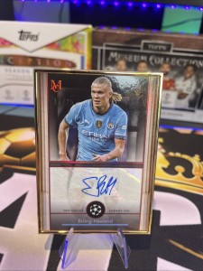 Topps Erling Haaland Manchester City Framed Autograph Card /25 Case Hit for sale on Ebay