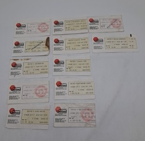 Bundle Of 12 1980's Manchester United Ticket Stubs  for sale on Ebay