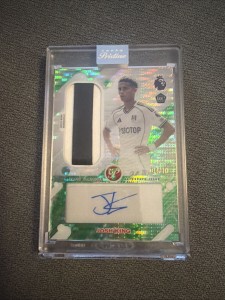 2025-26 TOPPS PRISTINE PREMIER LEAGUE Josh King Fulham Rookie Auto Relic 04/10 for sale on Ebay