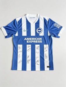 Official Brighton & Hove Albion Team Signed Shirt 2025/26 for sale on Ebay