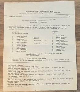 EXTREMELY RARE!!! Brentford vs Millwall 1974 Pre-Season Friendly - Original Prog for sale on Ebay