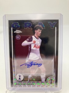 TOPPS CHROME 24/25 ARCHIE GRAY TOTTENHAM AUTO 9/10.. for sale on Ebay