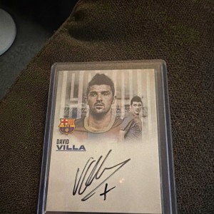 Futera David Villa FC Barcelona Auto LEGA10 Limited Edition 02/03 La Liga for sale on Ebay