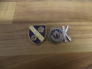 TWO x  DIFFERENT LEEDS UNITED BADGES for sale on Ebay