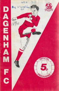 Dagenham v West Ham United 12th August 1975 Friendly for sale on Ebay