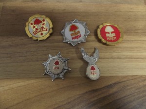 FIVE x  NOTTINGHAM FOREST BADGES ALL DIFFERENT for sale on Ebay