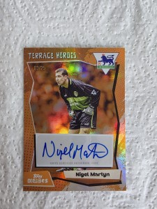 Nigel Martyn Leeds united Autograph Topps Decades 03/25 Plus More for sale on Ebay