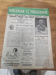 HIBERNIAN RESERVES v STIRLING ALBION Dec 1949 for sale on Ebay
