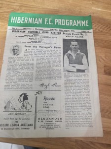 HIBERNIAN RESERVES v MONTROSE Aug 1949 for sale on Ebay