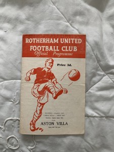 1961 League Cup Final Programme Rotherham United v Aston Villa, 1st Ever Rare for sale on Ebay