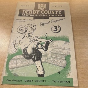 Derby County v Tottenham Hotspur Official Programme 13/10/51 First Division for sale on Ebay