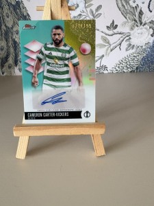 2025-26 Topps Finest UCC Cameron Carter-Vickers Celtic Auto /199 for sale on Ebay