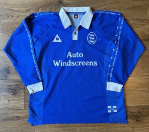 Birmingham City Original Match Worn Football Shirt 1998-1999 XL Mens Number 9 for sale on Ebay