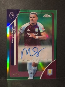 Topps Chrome 2025/26 Auto Morgan Roger’s/99 Aston Villa Autograph Card for sale on Ebay