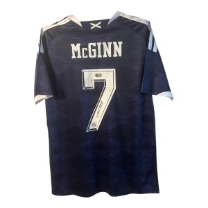 John McGinn Signed Shirt ACG Authentication Scotland Jersey Auto Aston Villa for sale on Ebay