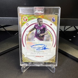 2025-26 Topps Pristine Premier League Burnley FC Loum Tchaouna Auto /50 Gold for sale on Ebay