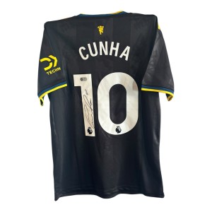 Matheus Cunha Signed Shirt ACG Authentication Proof MANCHESTER United 25/26 for sale on Ebay