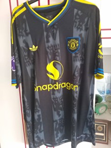 Manchester United Away Shirt Black 3XL Adults Short Sleeve for sale on Ebay