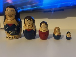 Glasgow Rangers Ultra Rare Russian Doll Figurine Set 2002 De Boer Klos Amoruso for sale on Ebay