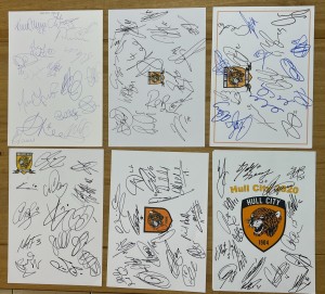 Lot of 6 Hand Signed Football Sheets - Hull CIty FC - 2000's for sale on Ebay
