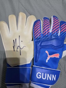 Signed Angus Gunn Goalkeeper Gloves for sale on Ebay