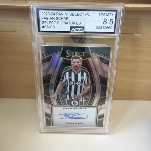 Fabian Schar Auto AGS NM-MT+ 8.5 Panini Select Signatures PL 23-24 Newcastle for sale on Ebay