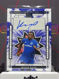 2024-25 panini impeccable Moise Keane impeccable stars auto /99 Everton for sale on Ebay