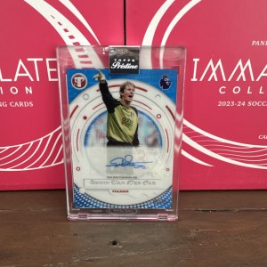 Topps Pristine 2026 Fulham Edwin Van Der Sar Encased Auto 5/75 for sale on Ebay