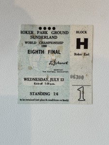 1966 World Cup Ticket Roker Park # 1 for sale on Ebay