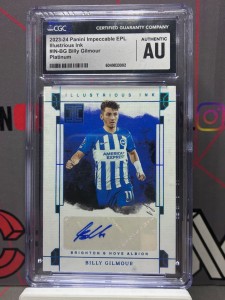 2024 panini impeccable Billy Gilmour illustrious ink auto platinum 1/1 Brighton for sale on Ebay