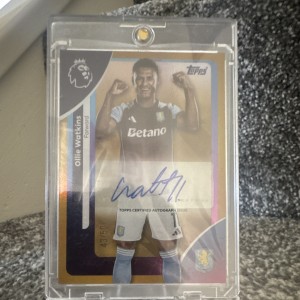 Topps Premier League Soccer Ollie Watkins Auto 43/50 Aston Villa for sale on Ebay