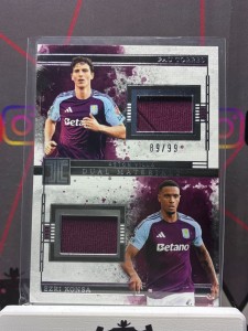 2024-25 panini impeccable Pau Torres / Ezri Konsa dual patch /99 Aston Villa for sale on Ebay