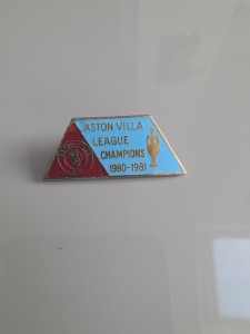 Aston Villa League Champions 1989-1981 Pin Badge, Very Worn Condition for sale on Ebay