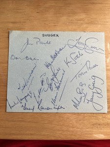 Sussex CCC Autographed Album Page 1968 for sale on Ebay