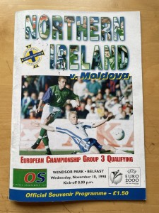 1998 Northern Ireland N.I. Moldova Football Programme Signed By 18 Pat Jennings. for sale on Ebay