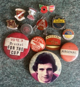 Arsenal Vintage Football Badges X 13 for sale on Ebay