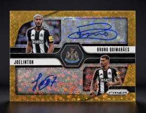 Guimaraes / Joelinton 2024-25 Panini Prizm /2 Dual Auto Gold Breakaway Newcastle for sale on Ebay