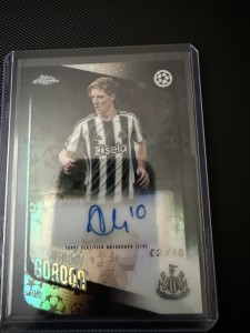 Topps Chrome UCL Anthony Gordon Newcastle United Auto WDU 02/10 for sale on Ebay
