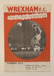 Wrexham v Cardiff City Welsh Cup Final Programme 1975 1st Leg Wales Cymru for sale on Ebay