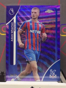 2025-26 Topps Chrome Premier League Adam Wharton Purple Wave /75 Crystal Palace for sale on Ebay