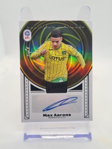 2026 Panini Prestige EFL Max Aarons Auto Shutter Signatures 1/1 Platinum Norwich for sale on Ebay