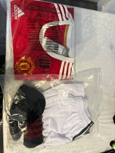 adidas Manchester United Home Full Kit adults t shirt Red Short Sleeve for sale on Ebay