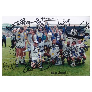 Leeds United Multi Signed 1992 Champions Photo Leeds Autograph COA for sale on Ebay