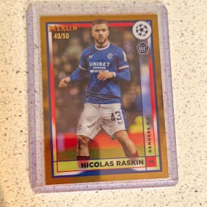 Topps 2022-23 Merlin UEFA Club Competitions Nicolas Raskin #148 RC /50 Rangers for sale on Ebay